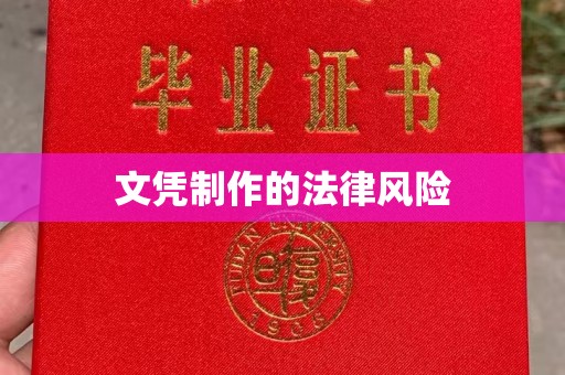 柘城文凭制作的法律风险